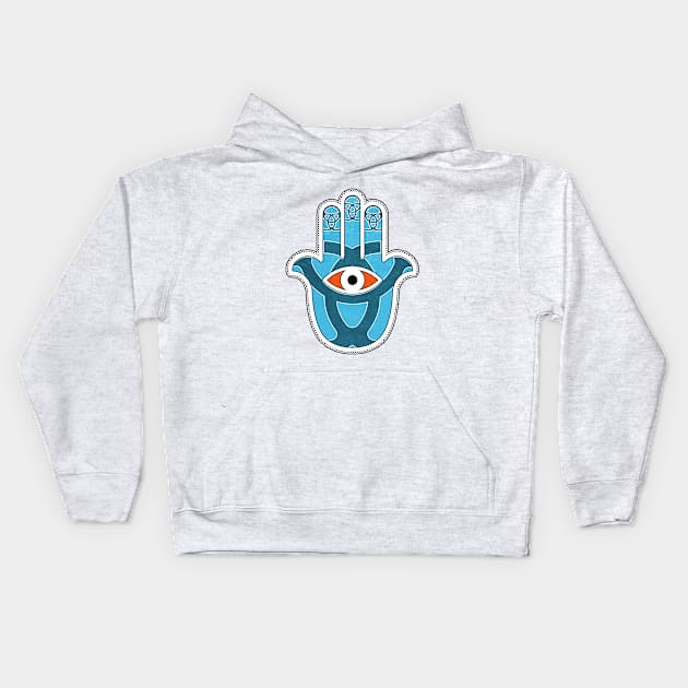 Talk to the Handsa Kids Hoodie by BeyondGraphic